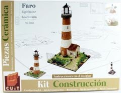 Domenech 3526 Faro Deniz Feneri, 20x20x25 Cm. Demonte Taş Maketi