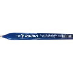 Kolibri 88899 Üçgen Mavi Saplı Boya Fırçası No:10X0