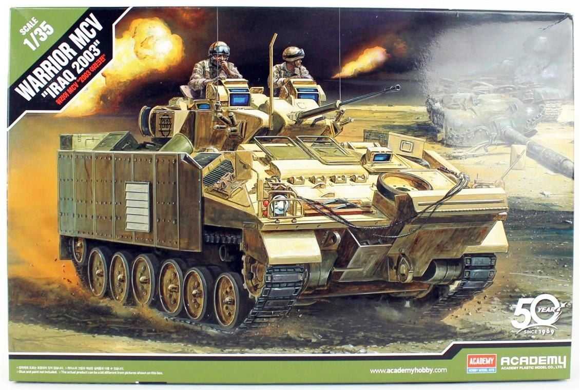 Academy 13201 1/35 İngiliz Zırhlı Personel Taşıyıcı (Warrior Irak 2003) Demonte Plastik Maketi