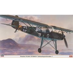 Hasegawa 08250 1/32 Ölçek Fieseler Fi156C Storch (Schlachtgeschwader 1) Savaş Uçağı (Limited Edition) Plastik Model Kiti