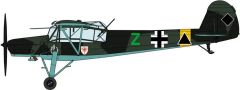 Hasegawa 08250 1/32 Ölçek Fieseler Fi156C Storch (Schlachtgeschwader 1) Savaş Uçağı (Limited Edition) Plastik Model Kiti