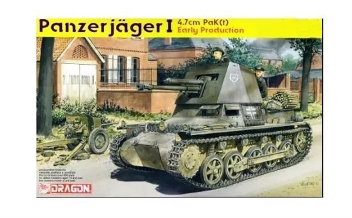 Dragon 6258 1/35 Ölçek Panzerjager-I 4.7cm PaK(t) Tanksavar Aracı  Plastik Model Kiti