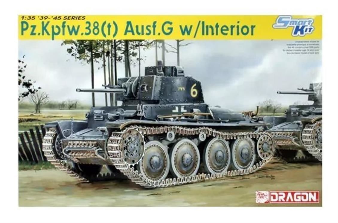 6290 1/35 PZ.KPFW.38(T) AUSF.G W/INTERIOR -  PLAST