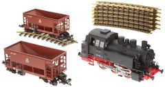 37100 1/22,5 G-STARTER SET BR 80 W 2 FREİGHT CARS