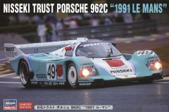 Hasegawa 20318 1/24 Ölçek Nisseki Trust Porsche 962C 1991 LeMans (Limited Edition) Otomobil Plastik Model Kiti
