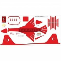 Babibi DBT01047 1/48 NF-5A, Türk Yıldızları 2008-8, Dekal Çıkartma
