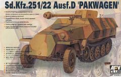 AFV Club AF35083 1/35 Sdkfz.251/22 Ausf.D Pakwagen Anti-Tank Yarı Paletli Kamyon Demonte Plastik Maketi