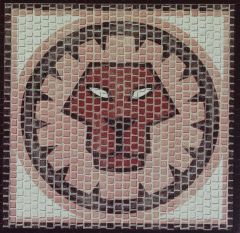 Domenech 2208 Aslan Burcu Simgesi, 20x20 Cm. Demonte Mozaik Taş Puzzle
