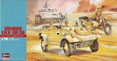 Hasegawa MT12 31112 1/72 Ölçek Kübelwagen Askeri Araç & BMW Sepetli Motosiklet Plastik Model Kiti