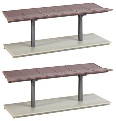 Faller 131366 1/87 Bekleme Platformu ( 2 Adet ) Demonte Plastik Maketi