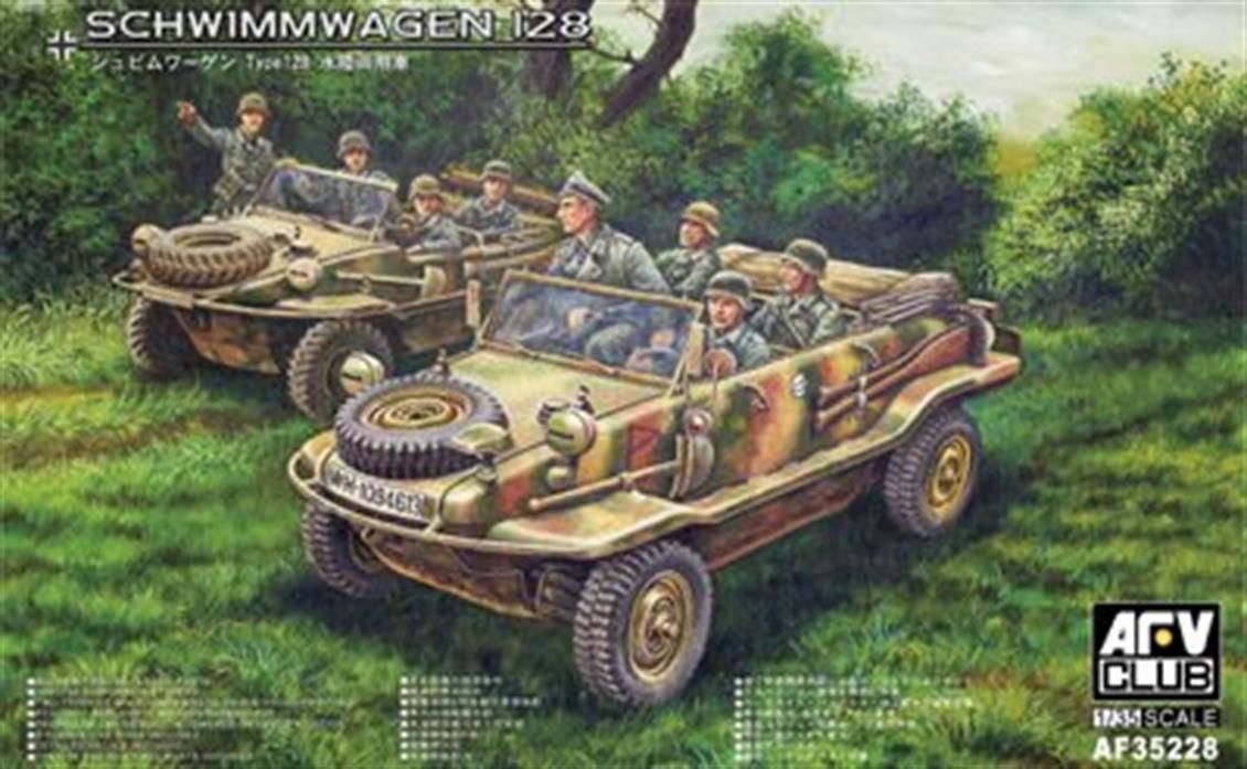AFV Club AF35228 1/35 VW128 Schwimmwagen Askeri Araç Demonte Plastik Maketi