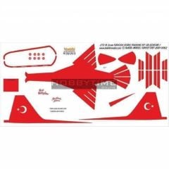 Babibi DBT01062 1/72 Türk Yıldızları Training-1, Dekal Çıkartma
