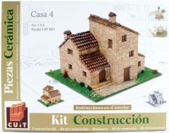 Domenech 3514 Kırsal Ev Tip.4, 1/87 Ölçek, 20x20x14 Cm. Demonte Taş Maketi