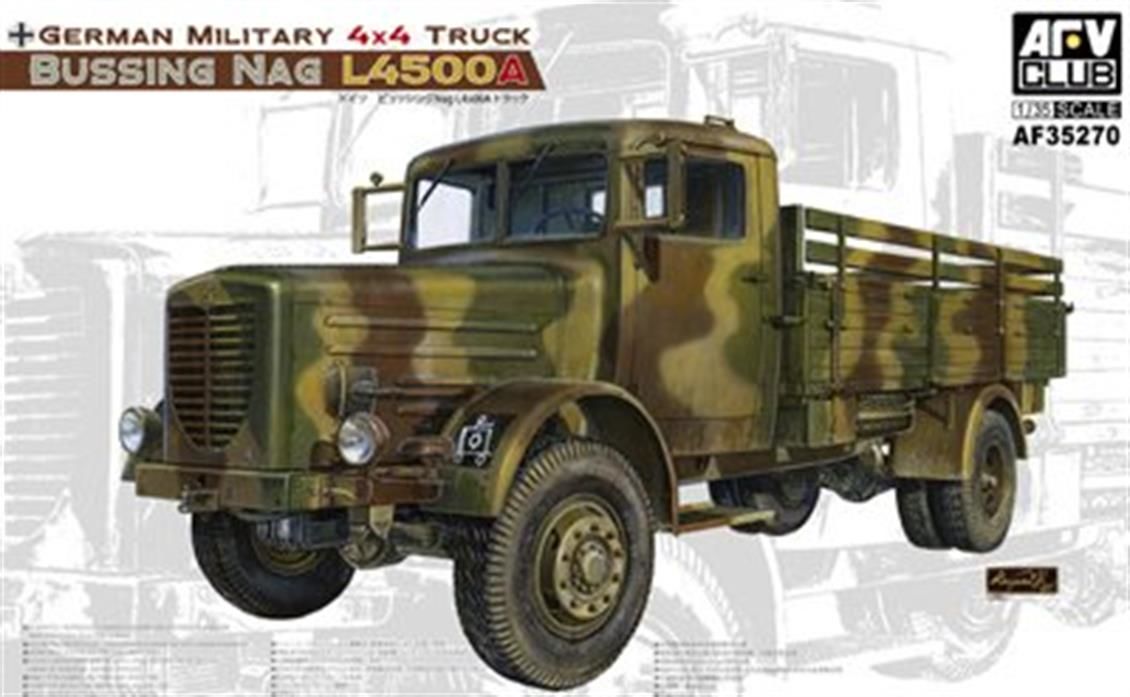 AFV Club AF35270 1/35 Bussing-NAG L4500A Askeri Kamyon Demonte Plastik Maketi