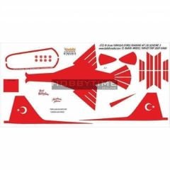 Babibi DBT01066 1/72 Türk Yıldızları Training-3, Dekal Çıkartma