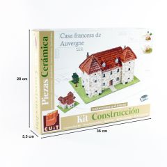 Domenech 3528 Fransız Auvergne Evi, 36x28x6 Cm. Demonte Taş Maketi