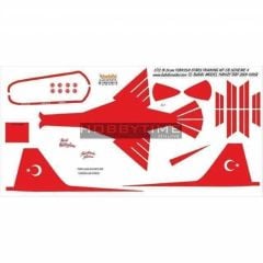 Babibi DBT01068 1/72 Türk Yıldızları Training-4, Dekal Çıkartma