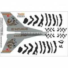 Babibi DBT01072 1/72 F-16C, Tigermeet 2005, Dekal Çıkartma