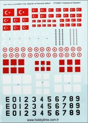 48001 1/48 TÜRK HAVA KUVVETLERİ DECAL SETİ