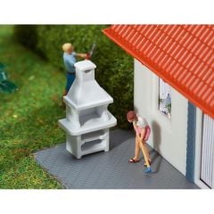Faller 180902 1/87 Bahçe Barbeküsü ( 2 Adet ) Demonte Plastik Maketi
