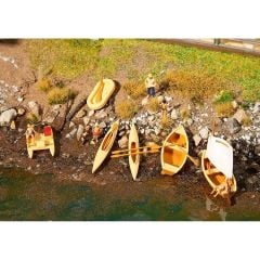 Faller 130513 1/87 Tekneler ve Deniz Bisikletleri ( 8 Adet ) Demonte Plastik Maketi
