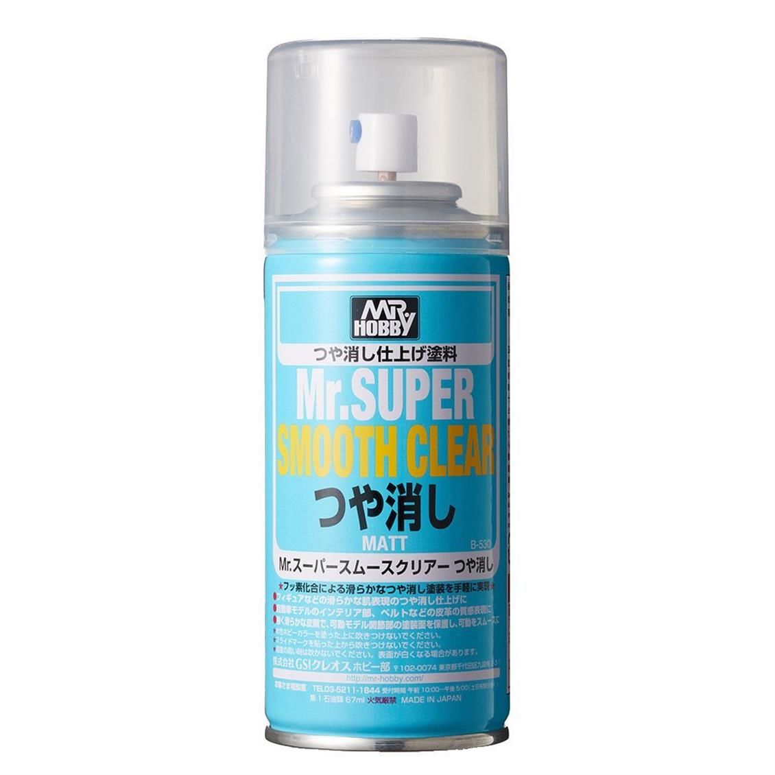Gunze B530 170 ml. Mr.Super Smooth Pürüzsüz Mat Vernik, Sprey Model Boyası