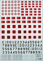 48004 1/48 TÜRK FORSLARI DECALS-TURKISH STREAMER
