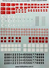 72001 1/72 TÜRK HAVA KUVVETLERİ DECAL SETİ