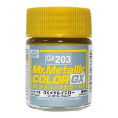 Gunze GX203 18 ml. Metallic Yellow, Mr.color Serisi Model Boyası