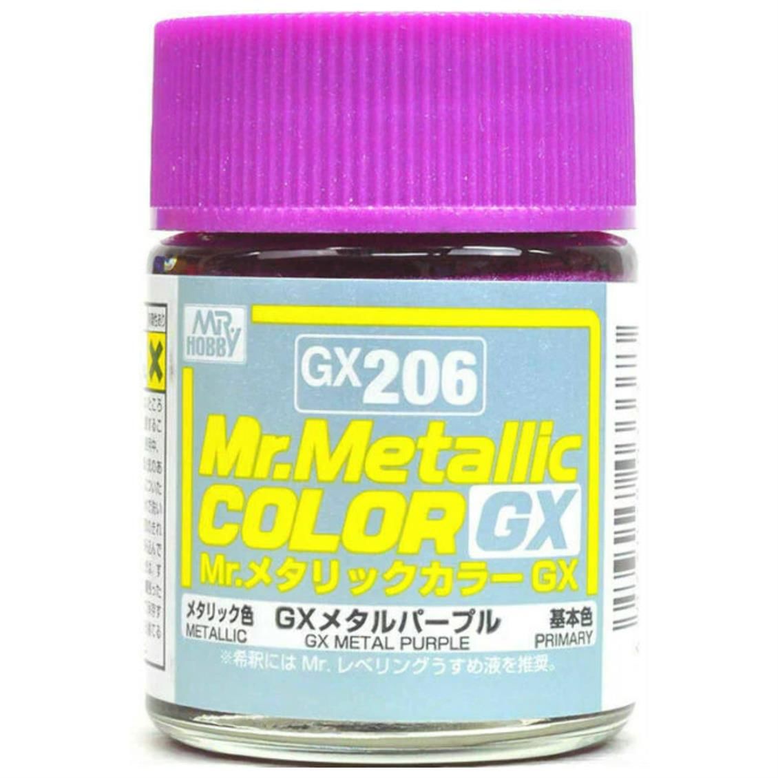 Gunze GX206 18 ml. Metallic Purple, Mr.color Serisi Model Boyası