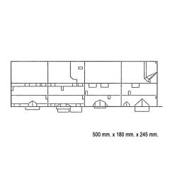Faller 130915 1/87 Sıralı Apartmanlar Demonte Plastik Maketi
