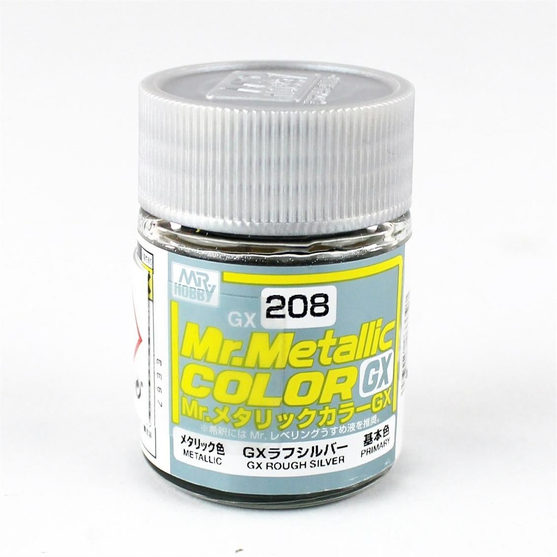 Gunze GX208 18 ml. Metallic Rough Silver, Mr.color Serisi Model Boyası