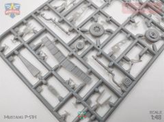 Modelsvit MSVIT4817 1/48 P-51H Mustang Amerikan Avcı Uçağı Plastik Model Kiti