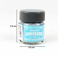 Gunze HSF04 40 ml. Aqueous Serisi, Surfacer 500, Gri, Astar Model Boyası