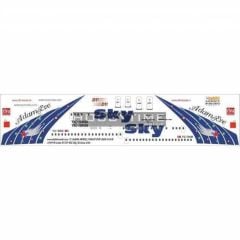 Babibi DAT01018 1/144 Sky Airlines,Boeing 737-400, Star, Dekal Çıkartma