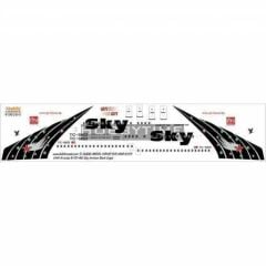 Babibi DAT01019 1/144 Sky Airlines, Boeing 737-400, Black Eagle, Dekal Çıkartma