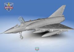 Modelsvit MSVIT72045 1/72 Mirage III E Fransız Avcı Uçağı Plastik Model Kiti