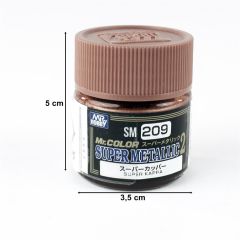 Gunze SM209 10 ml. Super Copper II, Mr.Color Metallic Colors Serisi Model Boyası
