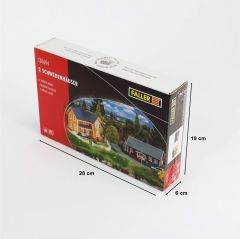 Faller 130604 1/87 İsveç Evi, 2 Adet Demonte Plastik Maketi