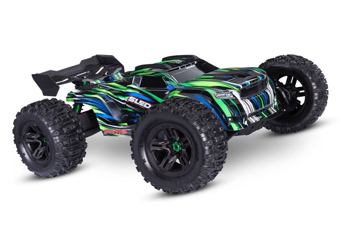Traxxas Sledge Belted 1/8 RTR 6S 4WD Electric Monster Truck  w/VXL-6s ESC & TQi 2.4GHz Radio