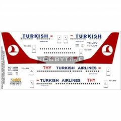Babibi DAT01026 1/144 Thy, Boeing 737-500, Dekal Çıkartma