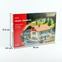 Faller 130596 1/87 Ölçek, Rheinblick Pansiyonu Plastik Model Kiti