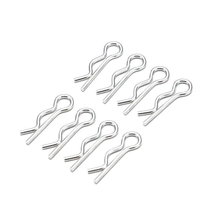 Body Pin 6mm 1/10 Chrome (8 pcs)