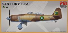 PM Model 214 1/72 Hawker Sea Fury T-61 Avcı-Eğitim Uçağı Demonte Plastik Maketi