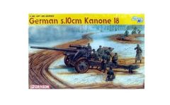 Dragon 6411 1/35 Ölçek Alman s.10cm Kanone 18 Obüs Topu Plastik Model Kiti