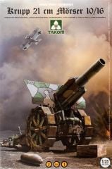 Takom 2032 1/35 Alman Ağır Obüsü Krupp 21 cm Mörser 10/16 Demonte Plastik Obüs Maketi