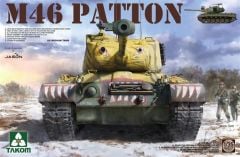 Takom 2117 1/35 Amerikan Orta Tankı M-46 Patton Demonte Plastik Tank Maketi