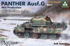 Takom 2120 1/35 Alman Orta Tankı Panther Versiyon G Orta Dönem Demonte Plastik Tank Maketi
