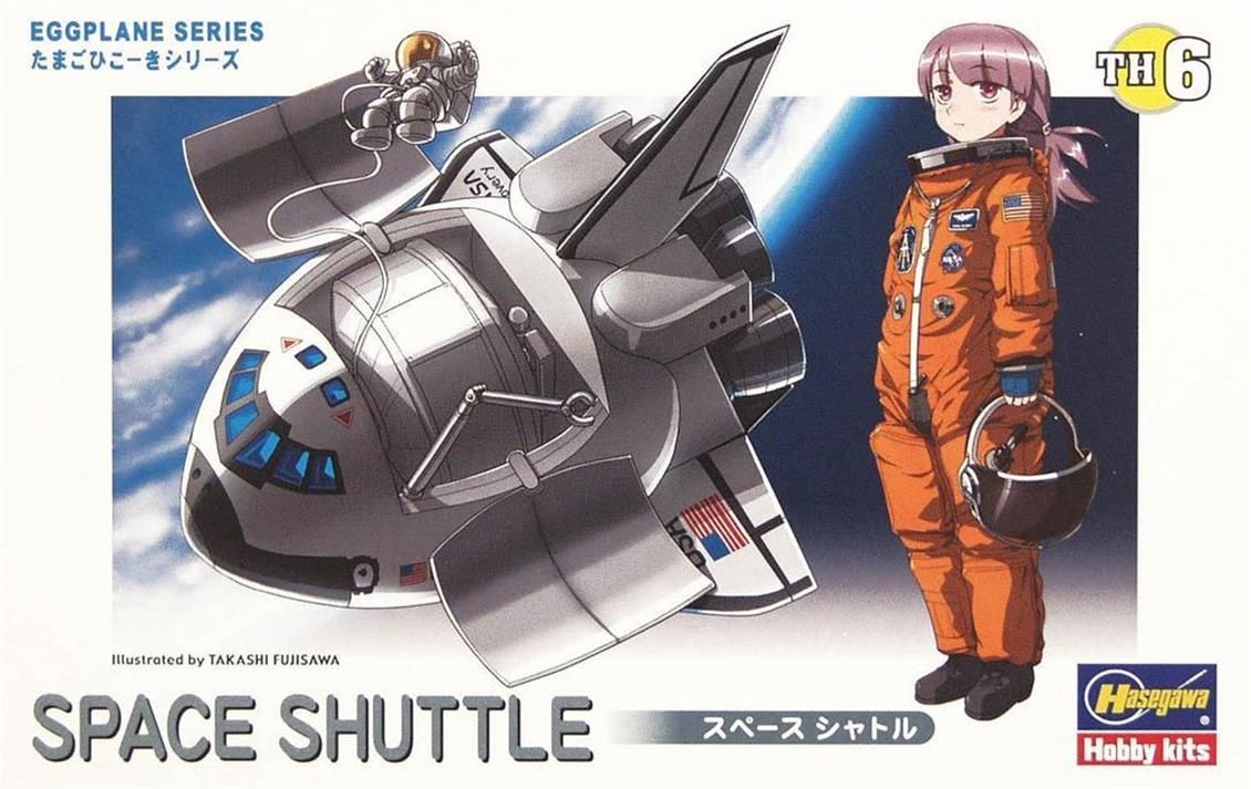 Hasegawa TH6 60106 Space Shuttle Uzay Mekiği (Eggplane Serisi) Plastik Model Kiti
