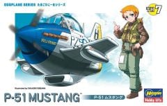 Hasegawa TH7 60117 P-51 Mustang Savaş Uçağı (Eggplane Serisi) Plastik Model Kiti